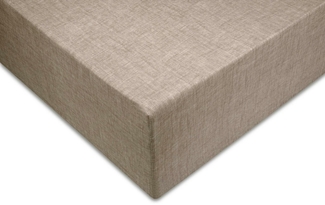 ZO HOME Spannbettlaken Lino, Renforcé, Gummizug: rundum, (1 Stück), Laken aus 100% Baumwolle, Leinen Optik, Print, Betttuch ab 90x200