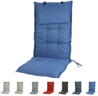 SLaaviinoo Hochlehnerauflage Gartenstuhlauflagen Hochlehner (120x50x6cm) Sitzkissen Outdoor, (3 St), wasserabweisender Stoff & UV-500h lichtecht