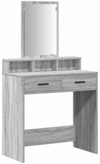 vidaXL Schminktisch Graues Sonoma 79 x 41 x 140 cm Holzwerkstoff 865141