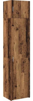 vidaXL Badschrank Wandmontiert Altholz 50 x 41 x 225 cm Holzwerkstoff 3394560
