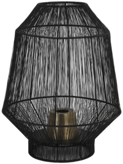 Tischleuchte Lampe VITORA von Light & Living Ø30x38 cm Matt Schwarz
