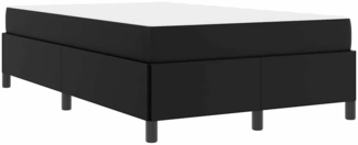 vidaXL Bettrahmen mit Matratze Schwarz 120 x 190 cm Stoff 3398989