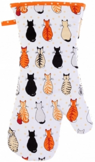 Ulster Weavers Topfhandschuhe Cats in Waiting, (Set, 1-tlg, 1-teilig), bestehend aus 1x Ofenhandschuh wattiert Größe: ca. 20x37 cm