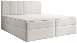 Luxusbetten24 Boxspringbett Aurelia Bouclé, mit Stauraum