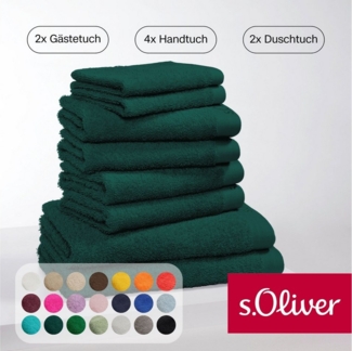 s.Oliver Handtuch Set s.Oliver, Premium Qualität, 600 gr/m², Walkfrottier (8-St), 2 Gästetücher 30x50, 4 Handtücher 50x100, 2 Duschtücher 70x140