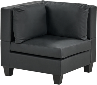 Eckmodul UNSTAD Kunstleder Schwarz