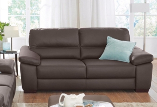 CALIA ITALIA 2-Sitzer Gaia, hochwertiges Ledersofa mit erstklassigem Sitzkomfort, edles Design, in zwei hochwertigen Lederqualitäten