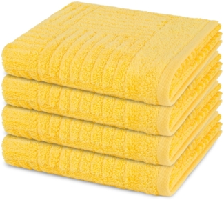 Ross Carre 4 tlg. Frottier-Set - 4 X Handtuch (50 X 100cm) - 520 - Sonne