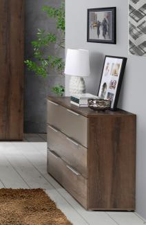 Kommode Sideboard Anrichte Wohnzimmer Schlammeiche Cacao 120cm