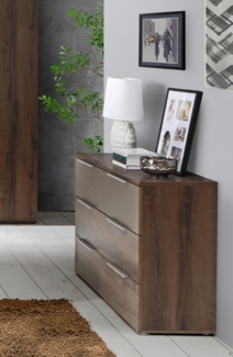 Kommode Sideboard Anrichte Wohnzimmer Schlammeiche Cacao 120cm