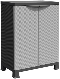 vidaXL Kunststoffschrank 68x39x92 cm Rattan-Design 337898