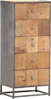 Highboard mit Schubladen 45 x 30 x 100 cm Altholz Massiv