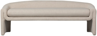 BePureHome Bank Zone aus Webstoff, Beige, 160x52x60 cm