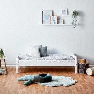 Home affaire Kinderbett ECO One, Einzelbett, skandinavisches Design, wahlweise mit Matratze, Liegefläche 70x160 cm