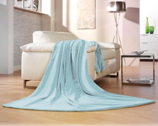 Wohndecke Memphis, Gözze, in tollen Unifarben, Kuscheldecke