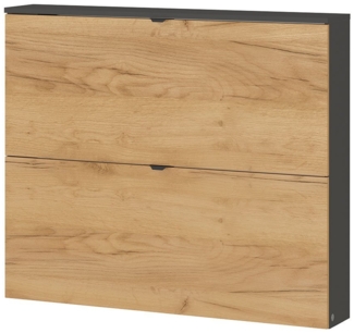 Schuhschrank vito Renell , Holzwerkstoff , Grau, Holzfarben , 100 x 85 x 19 cm