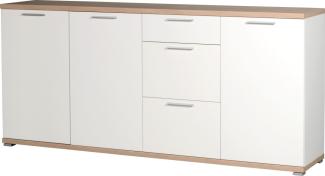 Sideboard TOP in Weiß/ Sonoma Eiche Nb., matt, ca. 192x88x40cm