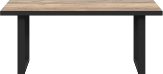 FORTE Hayato Couchtisch, Holzwerkstoff, Braun, 110 x 45 x 60 cm