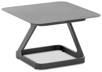 Quattro Tisch grau Aluminium