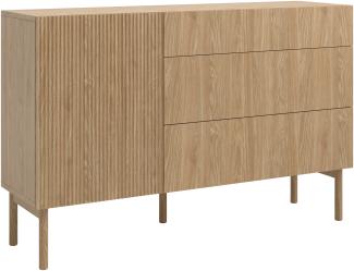 Selsey Nolie - Sideboard mit 3 Schubladen, Eichenholzoptik, 140 cm