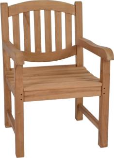 MiaMöbel Teak Armlehnstuhl Massivholz Teak Modern