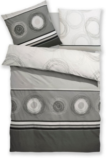 BIERBAUM Bettwäsche Florielle, Renforcé, 2 teilig, in Gr. 135x200 oder 155x220 cm, 100% Baumwolle, Kreise