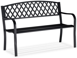 Metall Gartenbank mit Flechtmuster 10026115