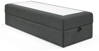 Best for Home Boxspringbett mit Bettkasten, Einzelbett, Hotelbett, Polsterbett, Bonell-Matratze (Boxbett, Rahmenbett, Gästebett, Jugendbett, Kinderbett, 70x200 80x200 90x200 100x200 cm), mit oder o. Topper, verschiedene Liefermöglichkeiten