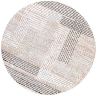 Tapiso Teppich CRYSTAL, rund, Höhe: 8 mm, Wohnzimmer, Schlafzimmer, modern Design