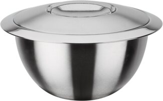 GSW 552370 Thermoschüssel mit Deckel, Edelstahl rostfrei - ⌀16 cm, Silber