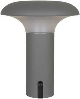 Lampe, grau, wiederaufladbar