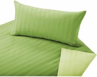 Cotonea Bio Satin Wende Bettwäsche 155x220 cm hellgrün/grün