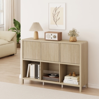 Sideboard Lukkodso 77 x 110 x 30 cm Eicheoptik [en. casa]