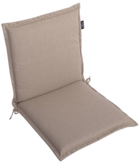 LILENO HOME Polsterauflage Gartenstuhl Niedriglehner Auflage, bequeme Sitzauflage für Gartenmöbel, (1 St, 1er Set), Polsterauflage Taupe, Sitzpolster für Klappstühle