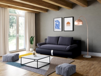 Vente-unique - Große Stehleuchte Art Déco - Metall & Marmor - H. 180 cm - Kupferfarben - OMBRAGE