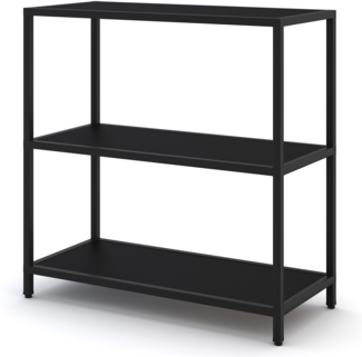 ASSMANN Regal Cubas Schwarz 80 x 36 x 82 cm Metall