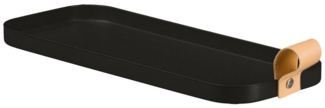 Gasper Tablett Deko-Tablett CORNI, 30x12 cm, Schwarz, Metall, (1-tlg)