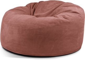 Schaumstoffsitzsack ‘OM 135‘, Bezugstoff - Waves, 100% Polyester, Coral, 90x135x135 cm.