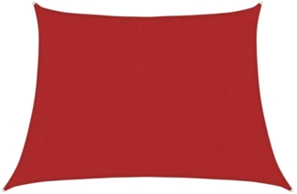 vidaXL Sonnensegel 160 g/m² Rot 4/5x3 m HDPE 311655