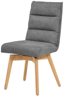 Stuhl Korsika / Kampala, Polyester, Webstoff, Anthrazit, 49 x 91 x 68 cm