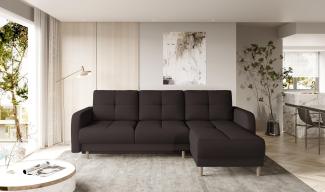 Wohnideebilder Roxi Dunkelbraun Ecksofas & Eckcouches CO-ROX-U-22FL