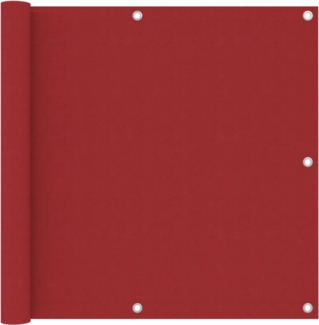 vidaXL Balkon-Sichtschutz Rot 90x400 cm Oxford-Gewebe 135037