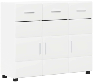 vidaXL Sideboard mit Regal Weiß 88,5 x 30,5 x 73 cm Holzwerkstoff 880311