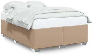 vidaXL Bettgestell Cappuccino-Braun 140x200 cm Kunstleder 3284563
