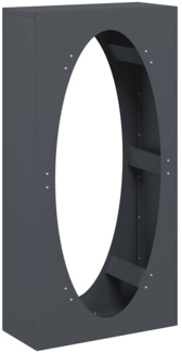 vidaXL Brennholzregal Anthrazit 50x23x100 cm Kaltgewalzter Stahl 864183