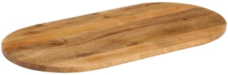 vidaXL Tischplatte 140x50x2,5 cm Oval Massivholz Mango 370149