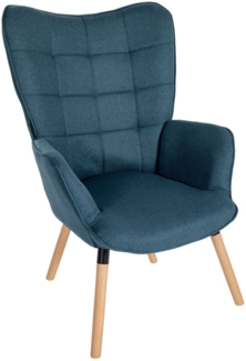 Sessel Garding Stoff blau