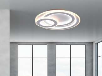 Trio Leuchten LED Deckenleuchte Mita weiß-matt Ø 51,5 cm dimmbar