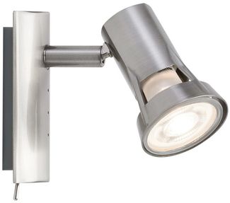 Paulmann No. 66698 Strahler Teja 1-flammig Nickel satiniert ohne Leuchtmittel, max. 10W GU10