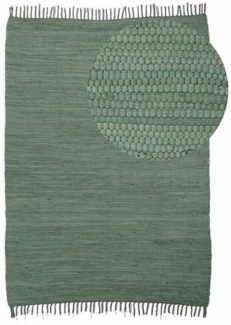 carpetfine Teppich Kelim Chindi uni, auch als Läufer, rechteckig, Höhe: 5 mm, Wendeteppich, reine Baumwolle, handgewebt, Uni-Farben, mit Fransen